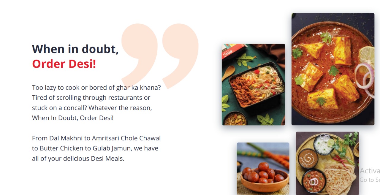 Delicious food served with Kuzueats